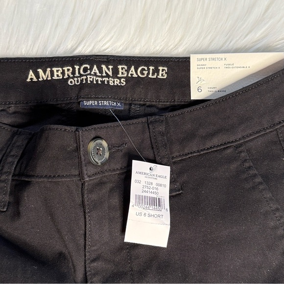 American Eagle Black Skinny Low Rise Trousers - Picture 3 of 6